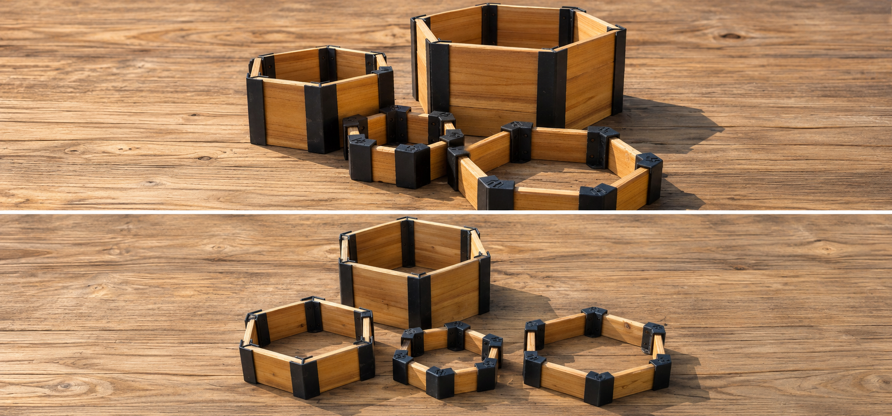 MiniHex Family with connectors